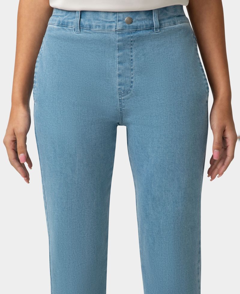 Women's Ruffle Denim Skimmer Pull-On Pant
