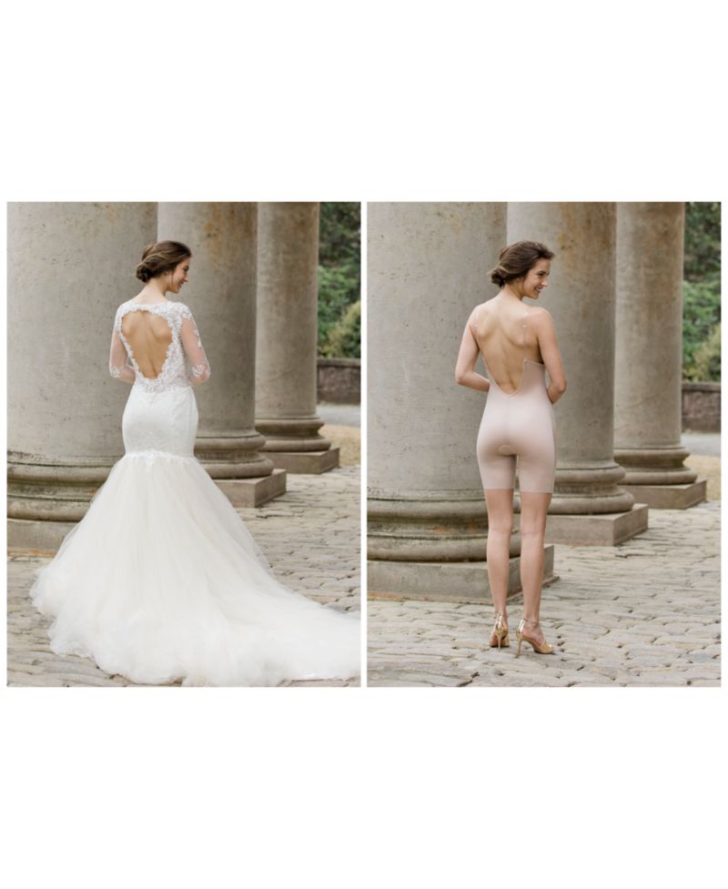 Your Fancy Plunge Low-Back Mid-Thigh Bodysuit 10157R