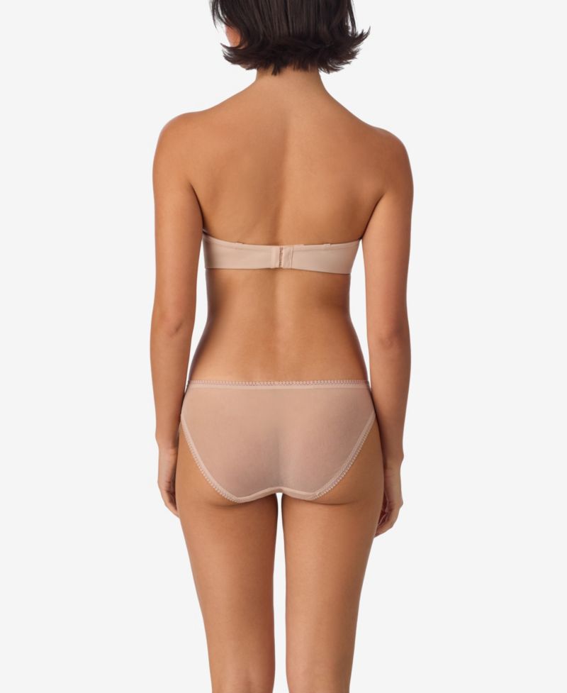 Women's Underwire Strapless Plunging Sleek Micro Bra