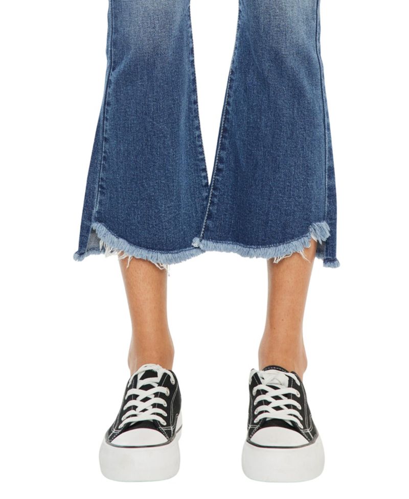 Women's Aida Mid Rise Cropped Flare Jeans