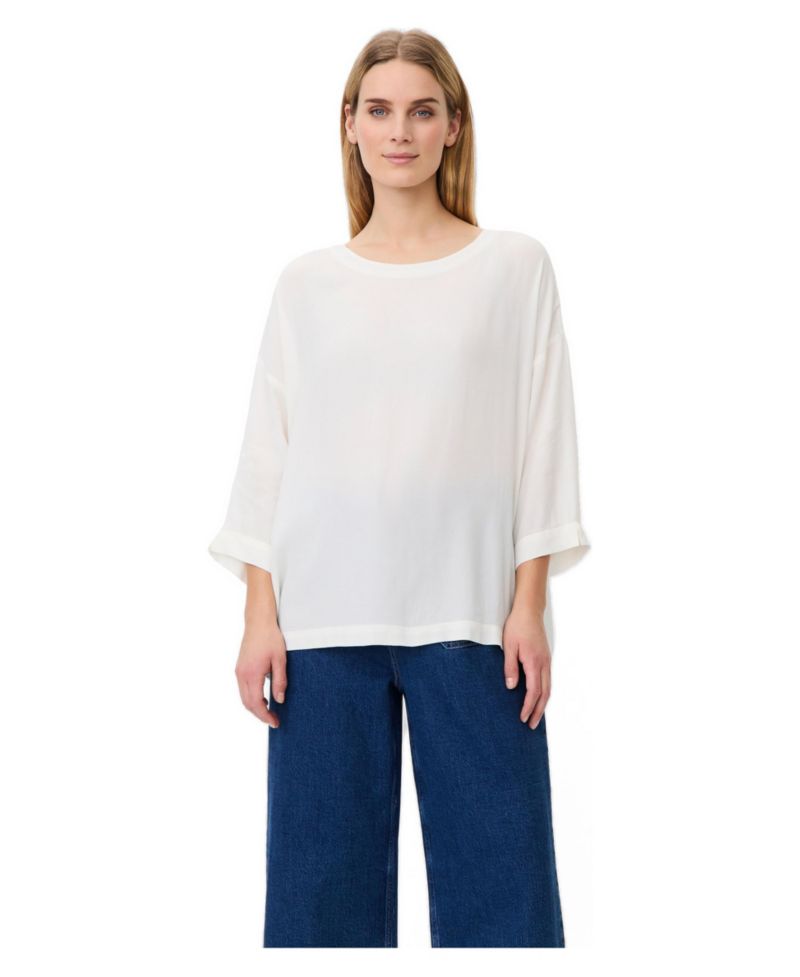 Women's Mabecca Round Neck Draped Blouse