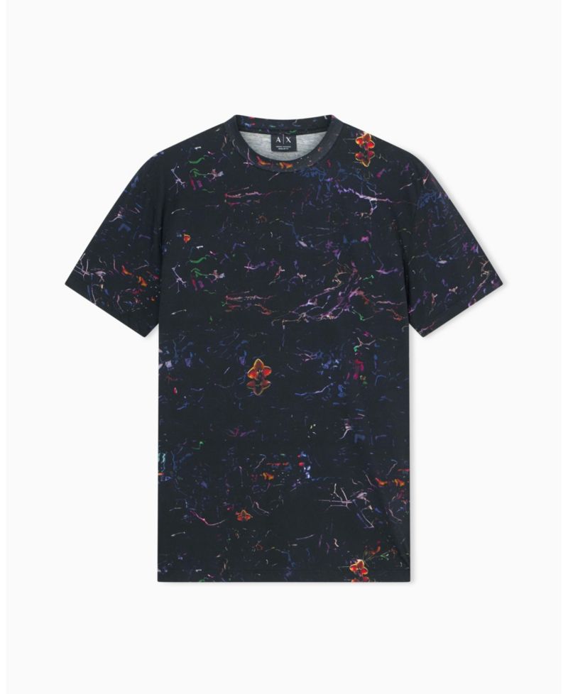 Men's Short Sleeve Floral Print T-Shirt