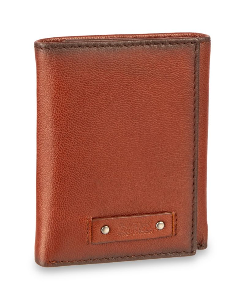 Men's RFID-Blocking Extra-Capacity Genuine Leather Trifold Wallet
