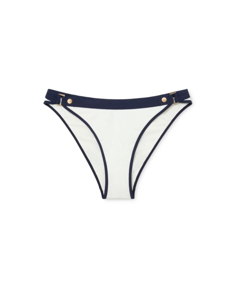 Women's Saskia Contrast Fixed-Side Bikini Bottoms