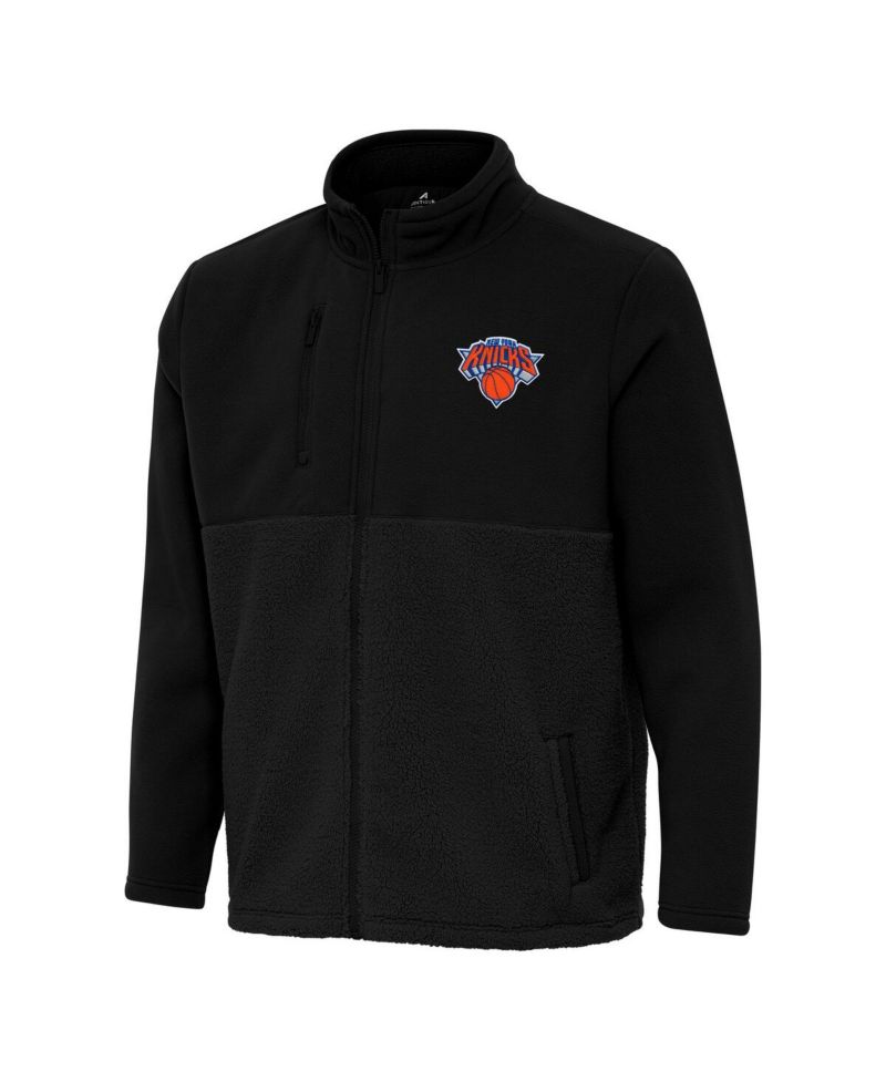 Men's Black New York Knicks Daily Fused Full-Zip Jacket