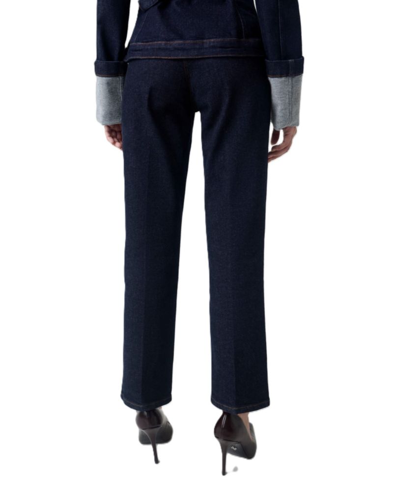 Women's Victoire High-Waisted Straight-Leg Stretch Denim Jeans