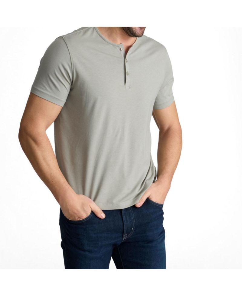 Men's Regular Fit EcoSoft Short-Sleeve Henley
