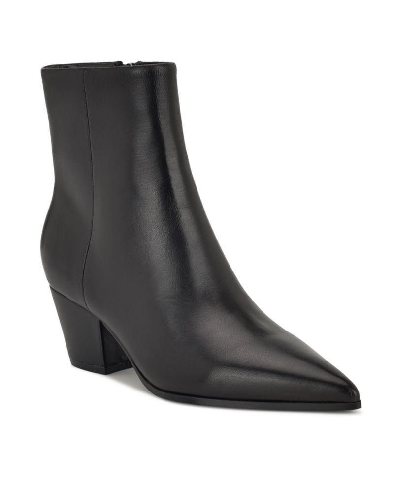 Women's Savie Leather Block Heel Booties
