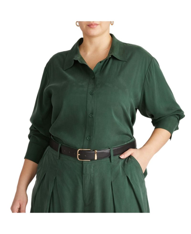 Plus Sizes Cooling Stretch Cupro Artist Women's Shirt