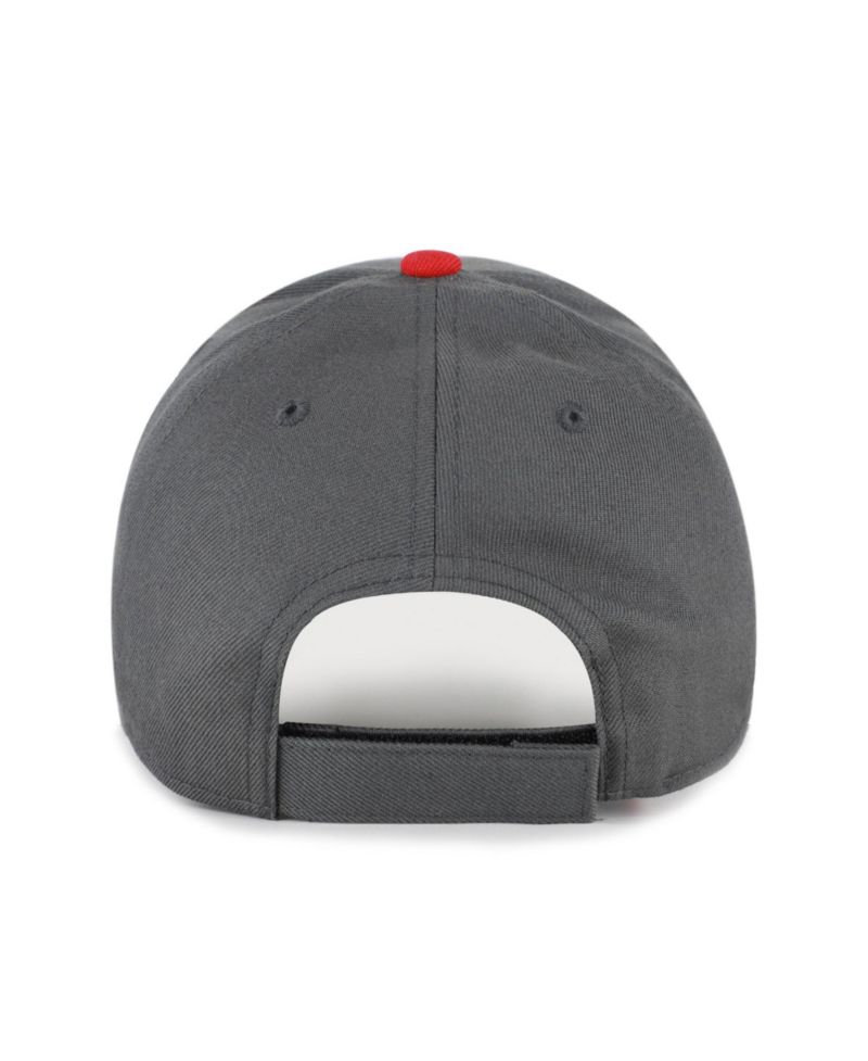 Men's Charcoal San Francisco 49ers Split Block MVP Adjustable Hat