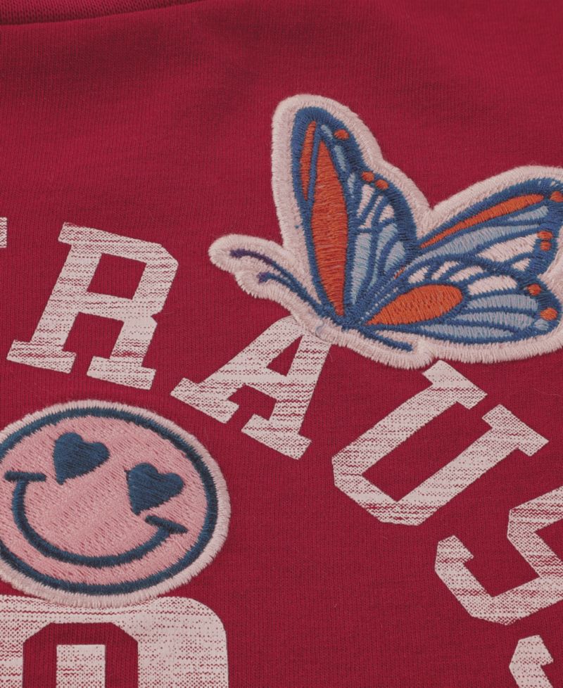 Girls' 7-16 Patches Oversized T-Shirt