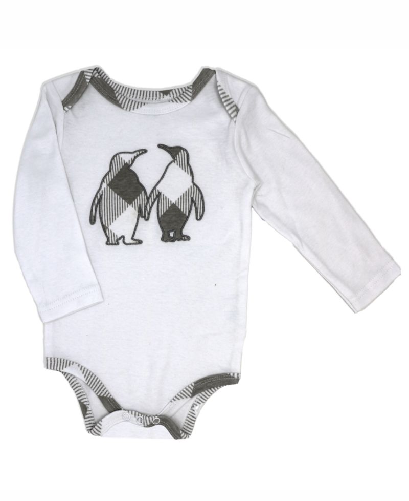Baby Boys or Baby Girls Buffalo Plaid Bodysuit, Pants and Socks, 3 Piece Set