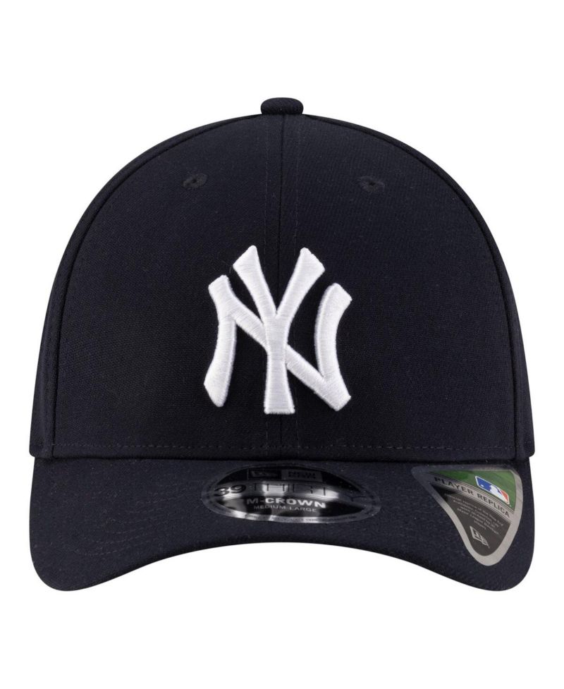 Men's Navy New York Yankees Player Replica 39THIRTY M-Crown Flex Hat