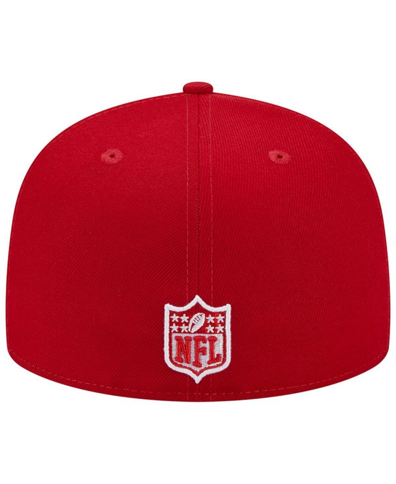 Men's Scarlet Los Angeles Chargers Super Bowl XXIX Main Patch 59FIFTY Fitted Hat