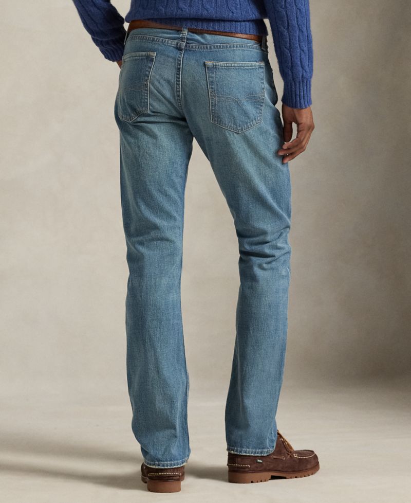 Men's Varick Slim Straight Indigo-Dyed Jeans