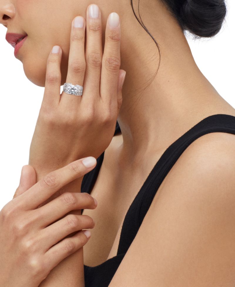IGI Certified Lab Grown Multirow Engagement Ring (4-1/2 ct. t.w.) in 14k White Gold