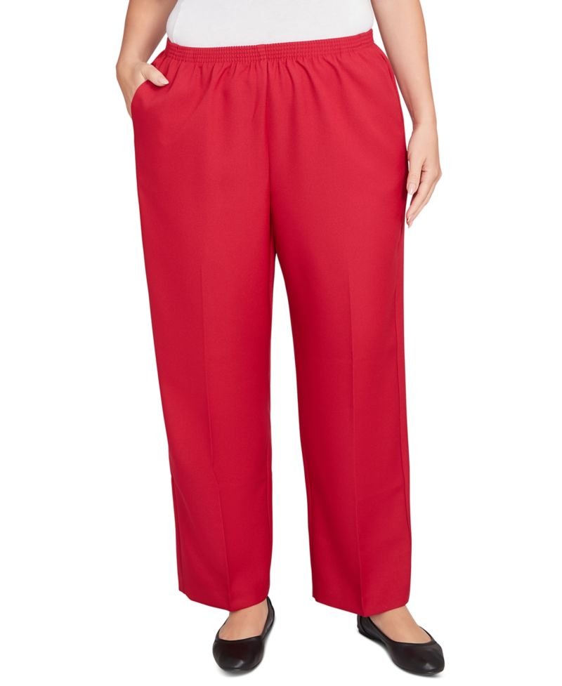 Plus Size Colored Mid-Rise Pants