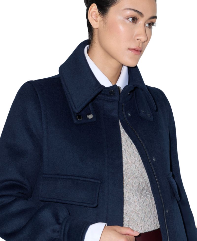 Women's Gene Wool-Blend Bomber Short Coat