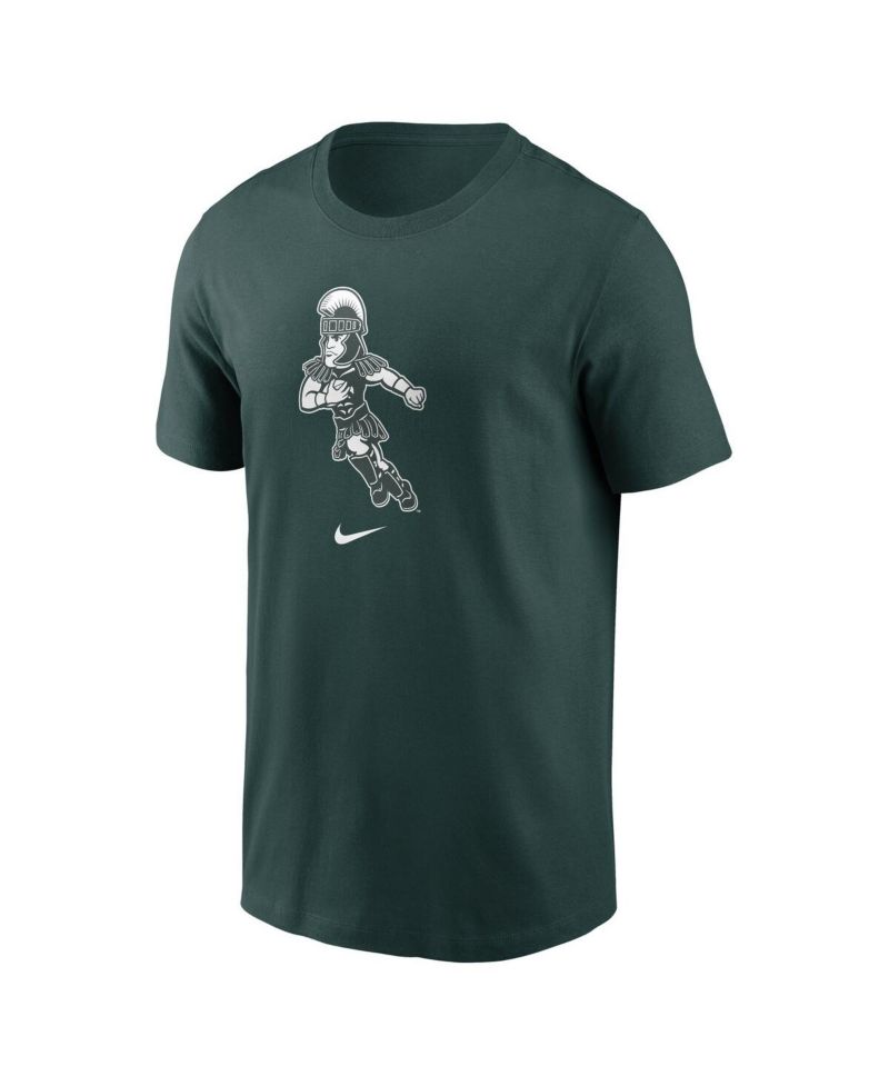 Men's Green Michigan State Spartans Football Sparty Sport T-Shirt