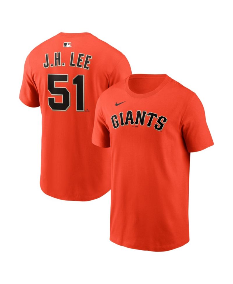 Men's Jung Hoo Lee Orange San Francisco Giants Name & Number T-Shirt