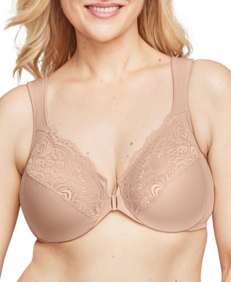 Plus Size WonderWire Front-Closure Underwire Bra