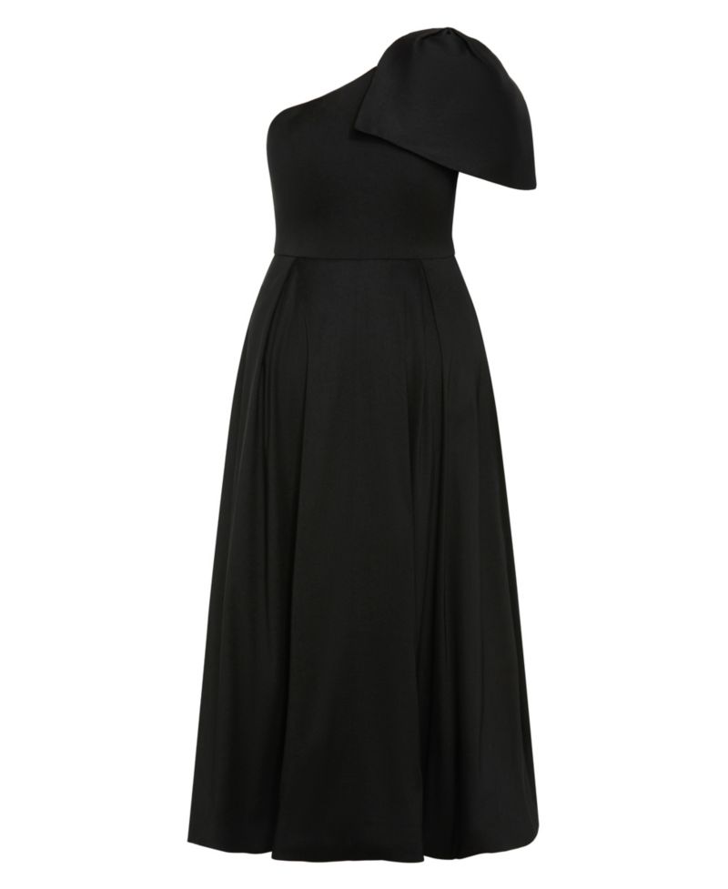 Plus Size Captivate One-Shoulder Fit & Flare Hi-Lo Dress