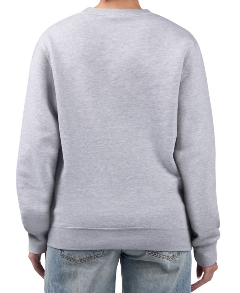 Women's Gray Pittsburgh Steelers Arch Stripe Fleece Pullover Sweatshirt