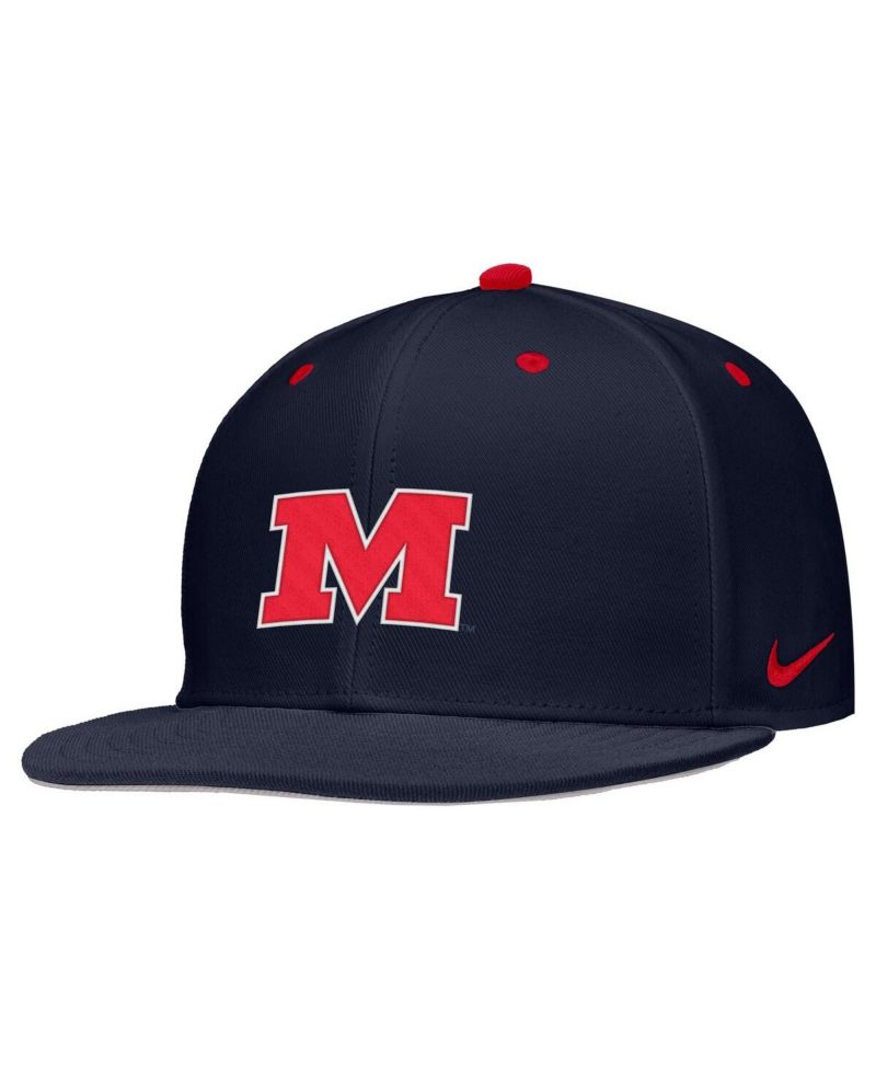 Men's Navy Ole Miss Rebels 2025 On-Field True Dri-FIT Fitted Hat