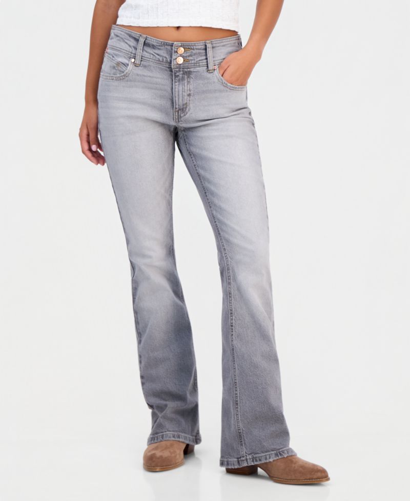 Juniors' Mid-Rise Retro Bootcut Jeans