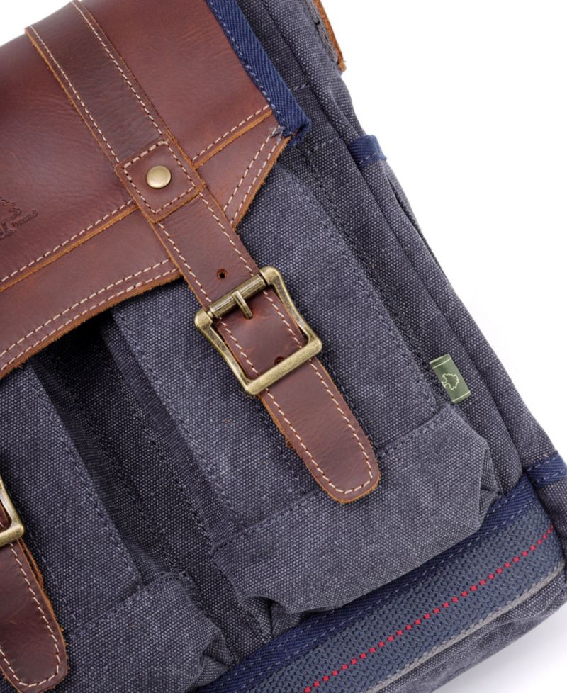 Turtle Ridge 4-Pocket Canvas Crossbody Bag