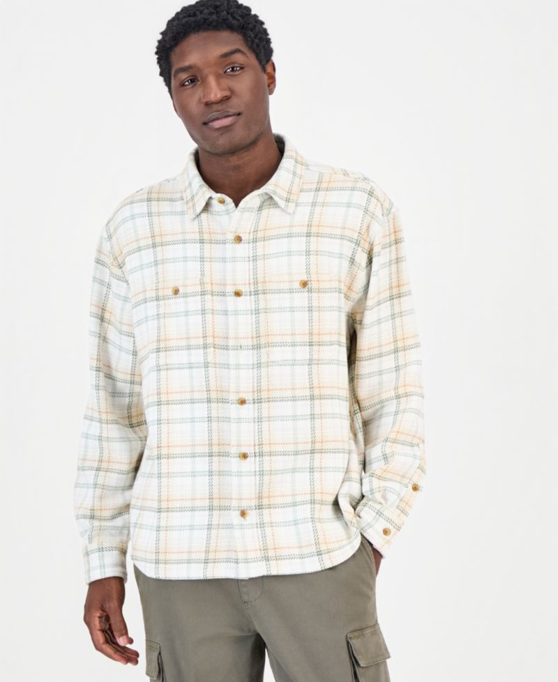 Men's Plaid Flannel Overshirt