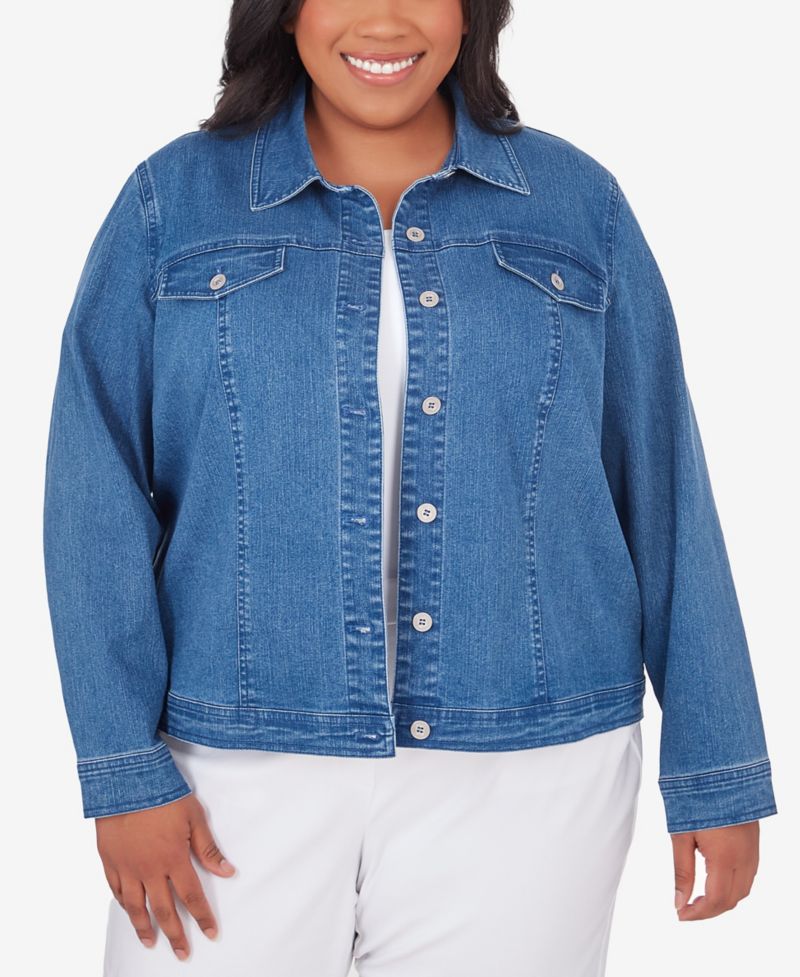 Plus Size Fit Denim Jacket