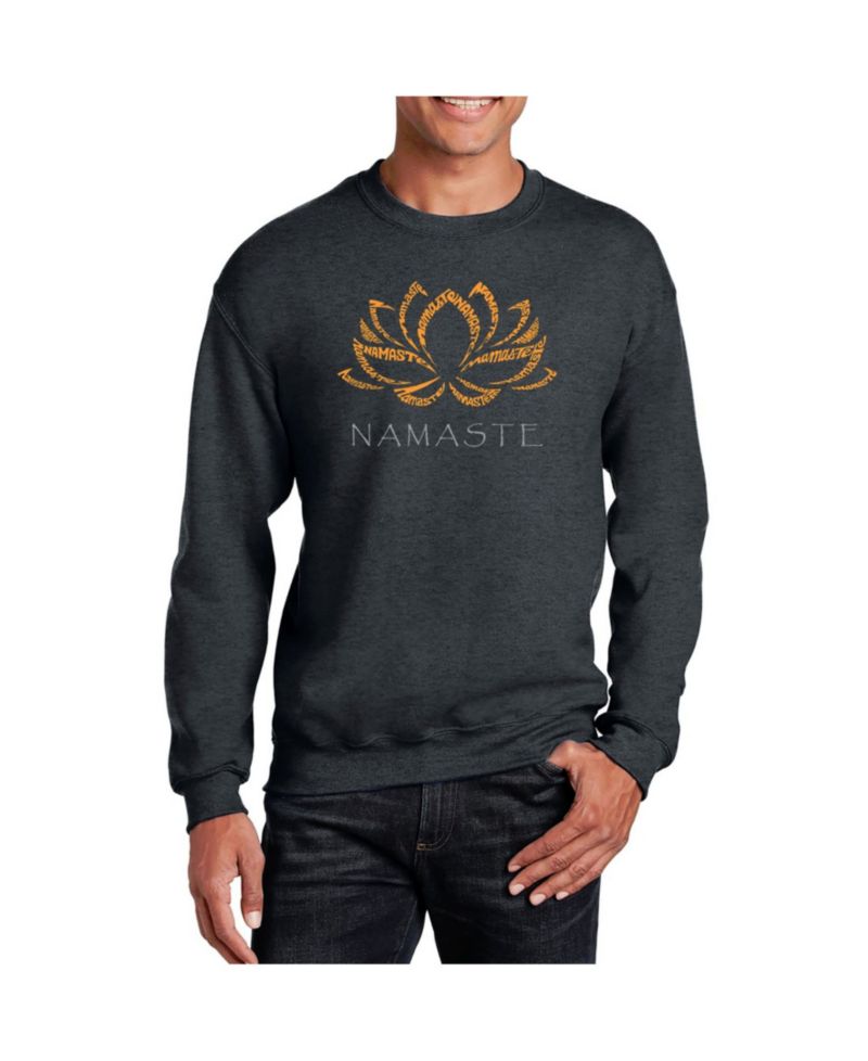 Men's Word Art Namaste Crewneck Sweatshirt