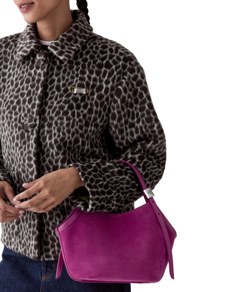 Deco Suede Tulip Small Tote Bag