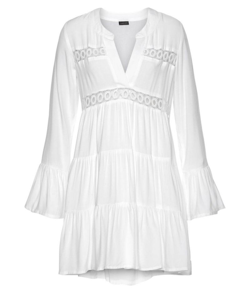 Women's Viscose Flowy Flared-Sleeve Lightweight Dress