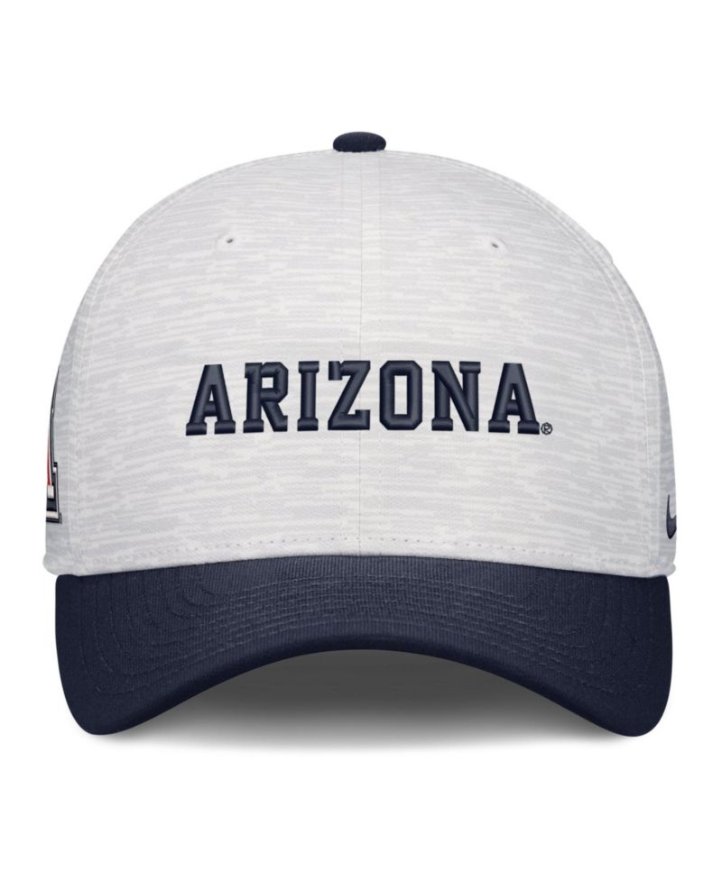 Men's and Women's White/Navy Arizona Wildcats Primetime Rise Adjustable Hat