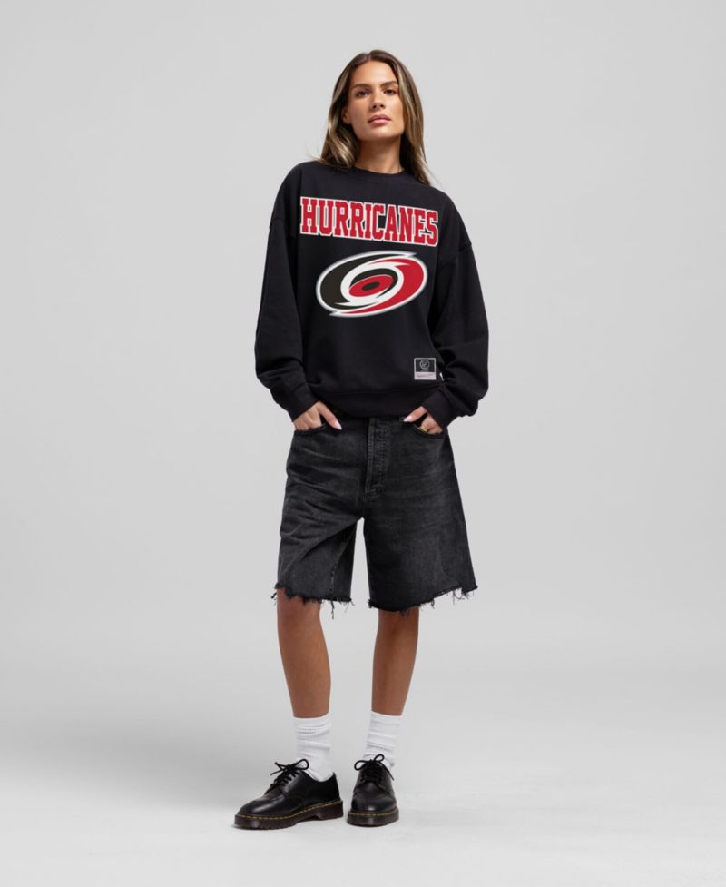 Women's Black Carolina Hurricanes Core Oversized Sweatshirt