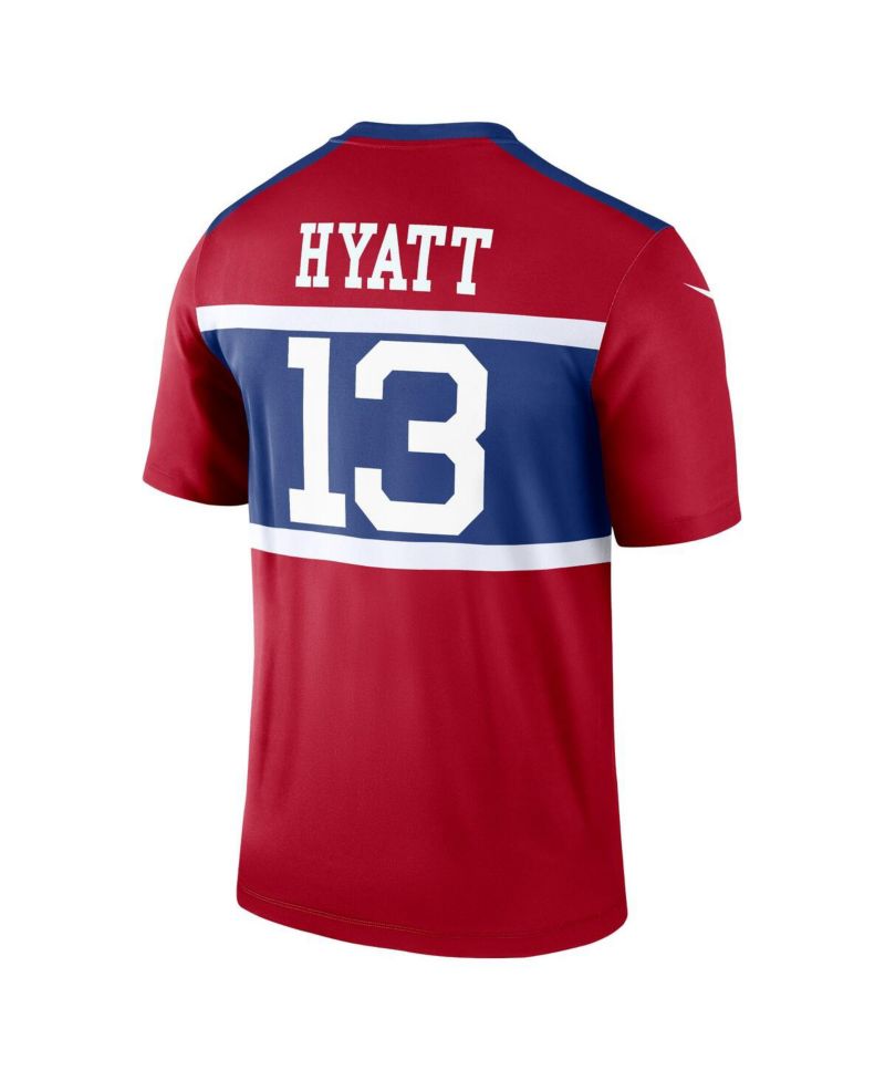 Men's Jalin Hyatt Century Red New York Giants Alternate Legend Player Jersey