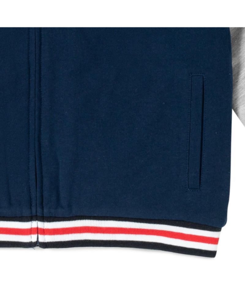 Little Boys 4-20 French Terry Zip Up Varsity Bomber Jacket
