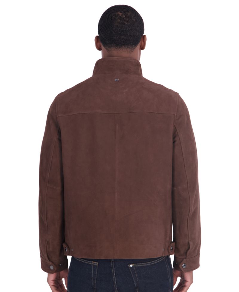 Men's Suede Stand Collar Hipster Jacket