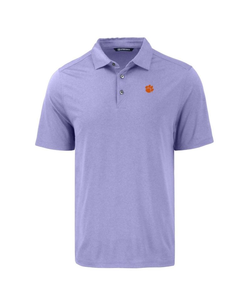 Men's Purple Clemson Tigers Coastline Epic Comfort Eco Polo Shirt