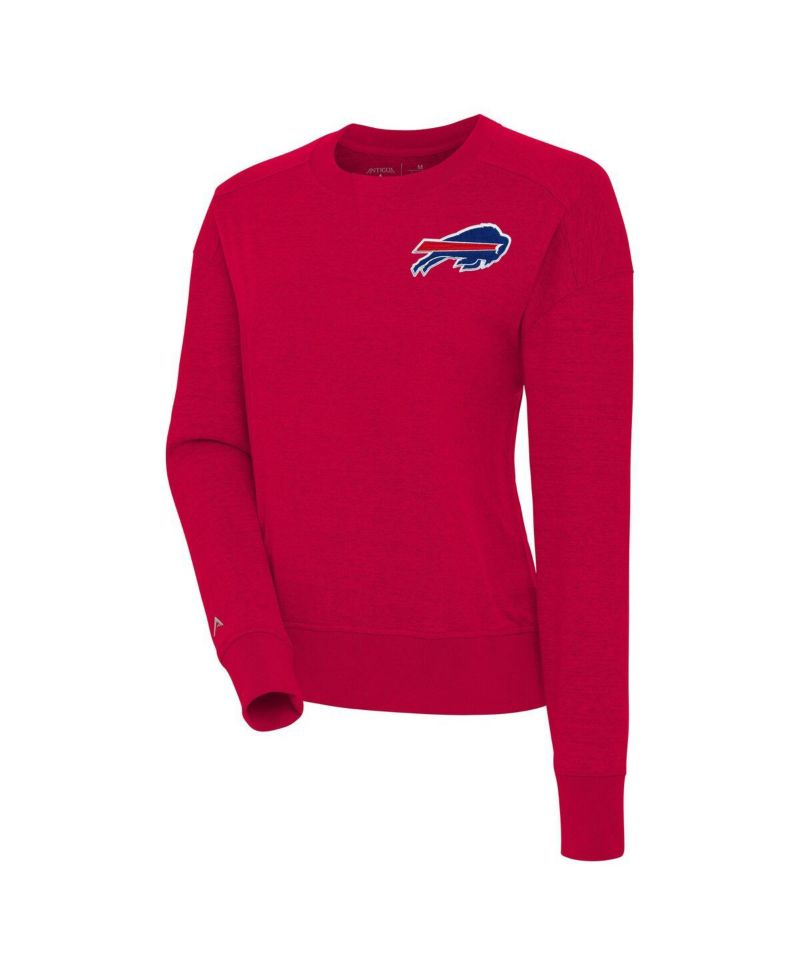 Women's Red Buffalo Bills Forward Fleece Pullover Sweatshirt