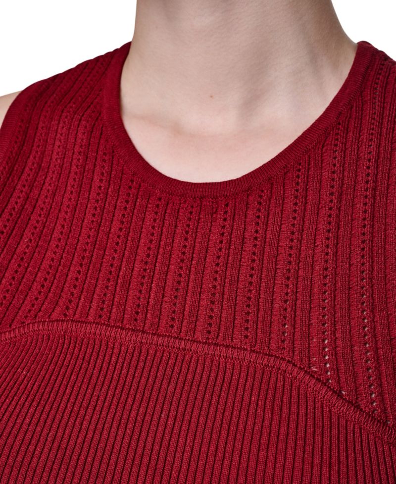 Women's Yoke Detail Sleeveless Sweater