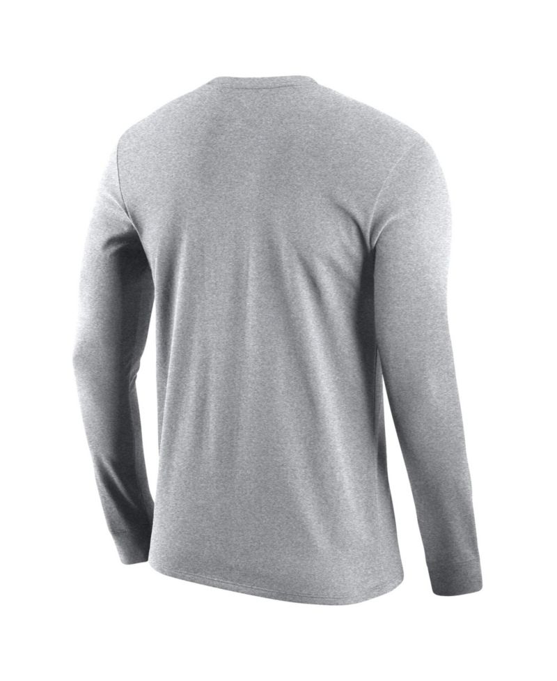 Men's Gray San Antonio Spurs Logo Core Long Sleeve T-Shirt