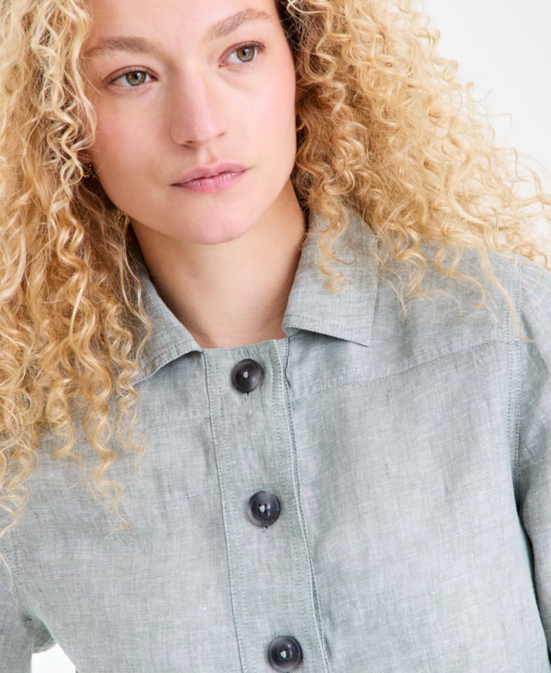 Women's Linen-Blend Field Jacket