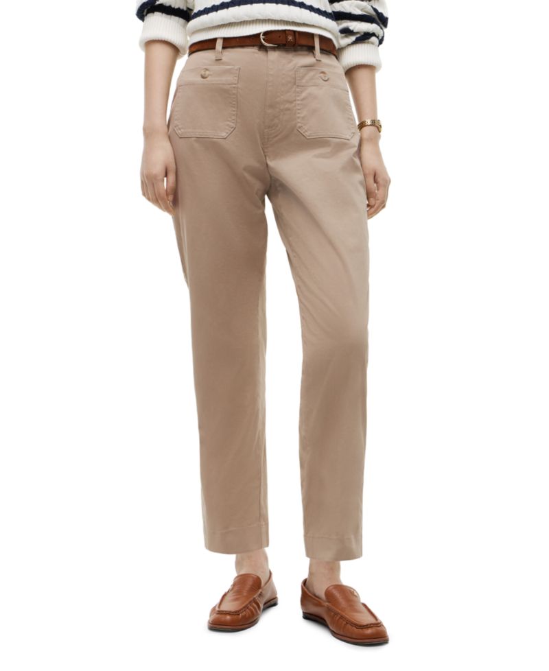 Women's Twill Patch Pocket Chinos Pants