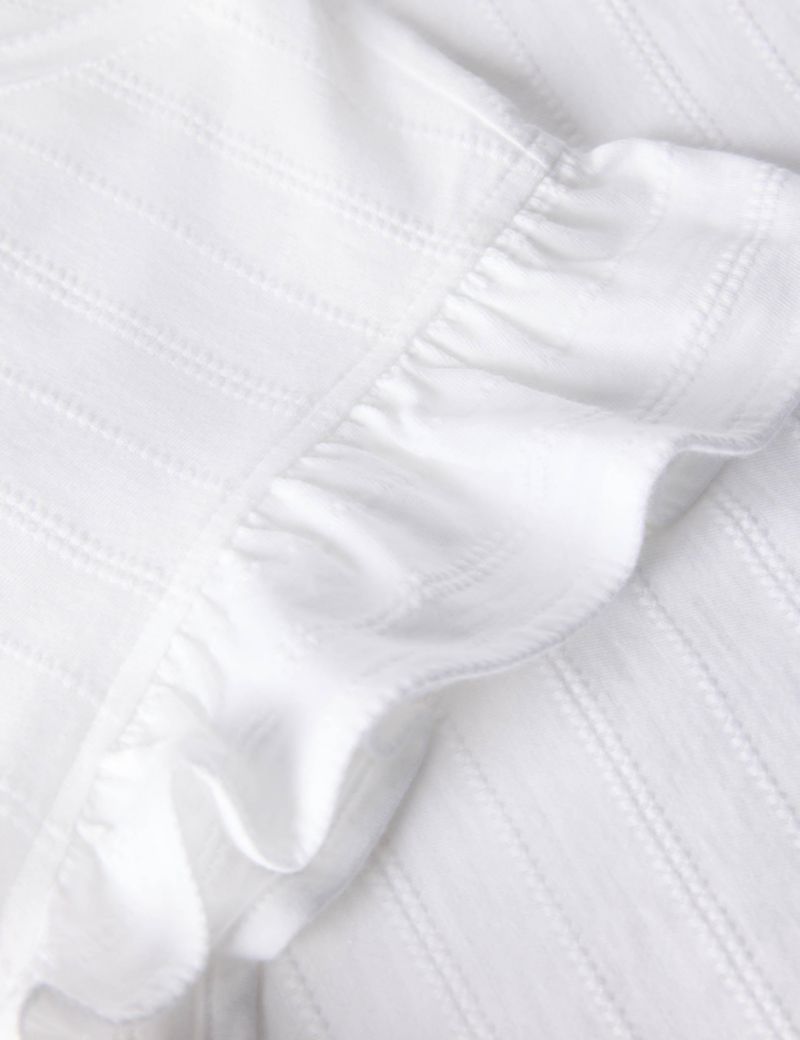 Women's Frill Sleeve Broderie Top