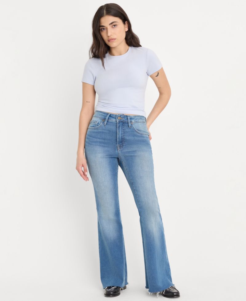 Petite Flared Ankle Jeans