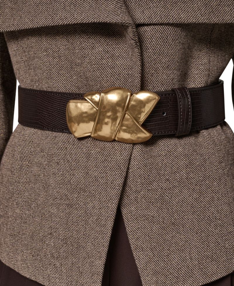 Women Cropped Shoulder-Padded Belted Blazer