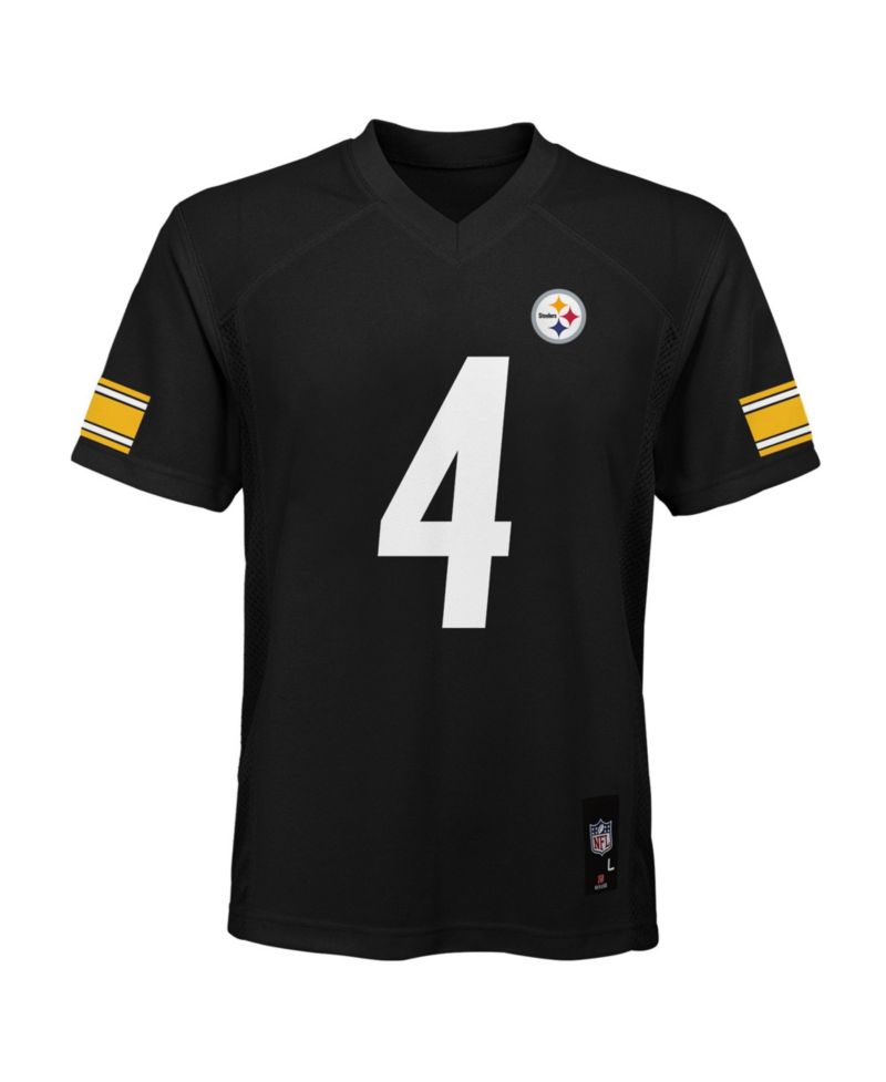 Big Boys and Girls DK Metcalf Black Pittsburgh Steelers Replica Jersey